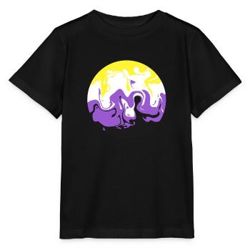 Non Binary Swirl - Stanley/Stella MINI CREATOR Kids’ T-Shirt - black - Front - Mikhail (115cm)