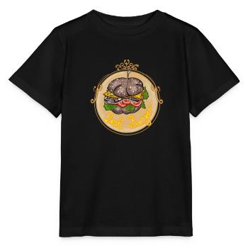 Vintage Retro Best Burger Medaille - Stanley/Stella Kinder T-Shirt MINI CREATOR  - Schwarz - Vorne - Mikhail (115cm)