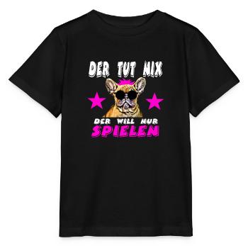 Bulldoge - T-shirt bio MINI CREATOR Stanley/Stella Enfant - noir - Devant - Mikhail (115cm)