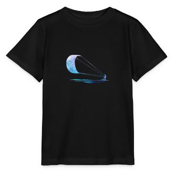 Double Exposure Kite Surfing Kite Surfer Gift - Stanley/Stella MINI CREATOR Kids’ T-Shirt - black - Front - Mikhail (115cm)