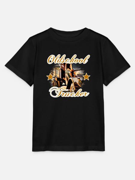 Lastwagen - Stanley/Stella Kinder T-Shirt MINI CREATOR  - Schwarz