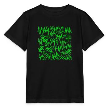 Hahaha, Joker - T-shirt bio MINI CREATOR Stanley/Stella Enfant - noir - Devant - Mikhail (115cm)