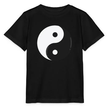Yin et Yang - T-shirt bio MINI CREATOR Stanley/Stella Enfant - noir - Devant - Mikhail (115cm)