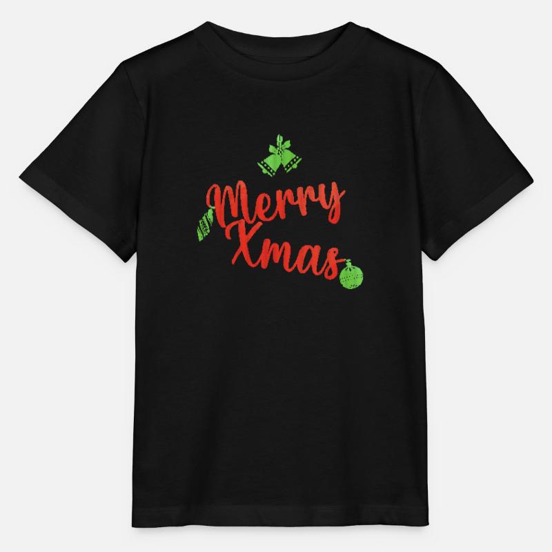 Fröhlicher Weihnachtspullover grün und rot - Stanley/Stella Kinder T-Shirt MINI CREATOR  - Schwarz