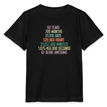 Geburtstagsgeschenk zum 60- und Jahrestag - Stanley/Stella Kinder T-Shirt MINI CREATOR  - Schwarz - Vorne - Mikhail (115cm)