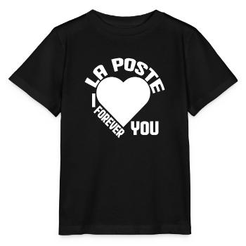 la poste je t'aime pour toujours - T-shirt bio MINI CREATOR Stanley/Stella Enfant - noir - Devant - Mikhail (115cm)