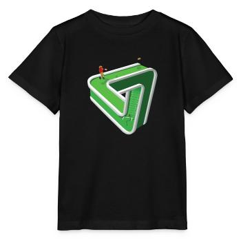 Confused Footballer - Stanley/Stella MINI CREATOR Kids’ T-Shirt - black - Front - Mikhail (115cm)