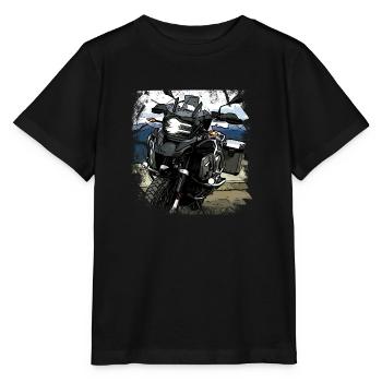 Affiche Moto GS - T-shirt bio MINI CREATOR Stanley/Stella Enfant - noir - Devant - Mikhail (115cm)
