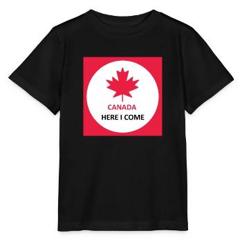 Le Canada me voici - T-shirt bio MINI CREATOR Stanley/Stella Enfant - noir - Devant - Mikhail (115cm)