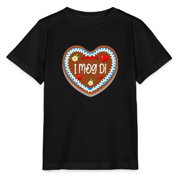 I mog Di Gingerbread Heart - T-shirt bio MINI CREATOR Stanley/Stella Enfant - noir - Devant - Mikhail (115cm)