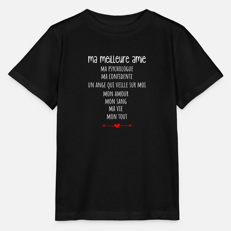 ma meilleure amie idée cadeau - T-shirt bio MINI CREATOR Stanley/Stella Enfant - noir