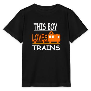 Chemin de fer - T-shirt bio MINI CREATOR Stanley/Stella Enfant - noir - Devant - Mikhail (115cm)