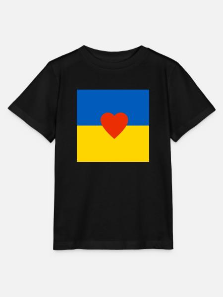 Ukraine - Stanley/Stella Kinder T-Shirt MINI CREATOR  - Schwarz