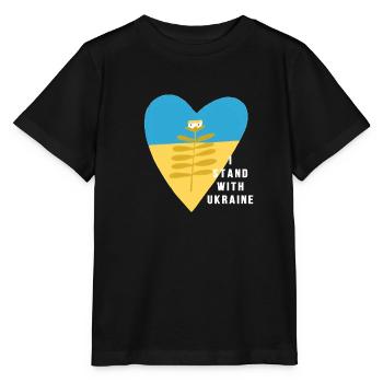 Ukraine - Stanley/Stella Kinder T-Shirt MINI CREATOR  - Schwarz - Vorne - Mikhail (115cm)