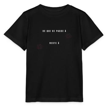 Ce qui se passe à personnalisé - T-shirt bio MINI CREATOR Stanley/Stella Enfant - noir - Devant - Mikhail (115cm)