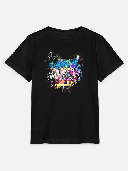 Graffitti - T-shirt bio MINI CREATOR Stanley/Stella Enfant - noir