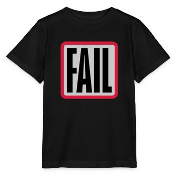 Logo d’échec du bouton - T-shirt bio MINI CREATOR Stanley/Stella Enfant - noir - Devant - Mikhail (115cm)