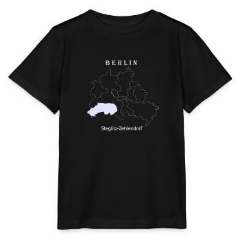 Map Berlin Steglitz Zehlendorf Map - Stanley/Stella MINI CREATOR Kids’ T-Shirt - black - Front - Mikhail (115cm)