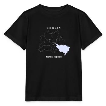 City Map Berlin Treptow Köpenick Map - Stanley/Stella MINI CREATOR Kids’ T-Shirt - black - Front - Mikhail (115cm)