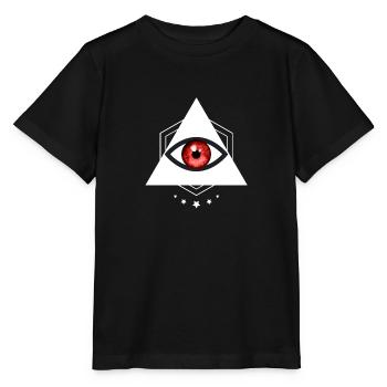 Œil Illuminati - T-shirt bio MINI CREATOR Stanley/Stella Enfant - noir - Devant - Mikhail (115cm)