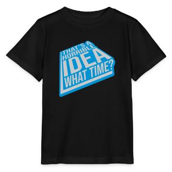C’est une idée horrible - T-shirt bio MINI CREATOR Stanley/Stella Enfant - noir - Devant - Mikhail (115cm)