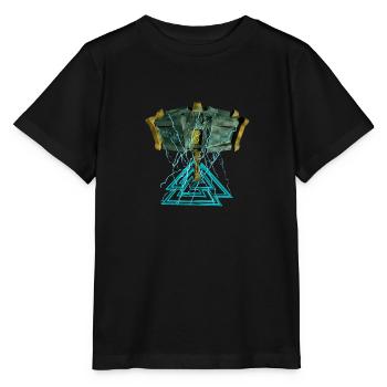 LETZTER DONNER - Stanley/Stella Kinder T-Shirt MINI CREATOR  - Schwarz - Vorne - Mikhail (115cm)