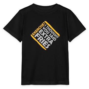 Exercice Extra Fries Citation - T-shirt bio MINI CREATOR Stanley/Stella Enfant - noir - Devant - Mikhail (115cm)
