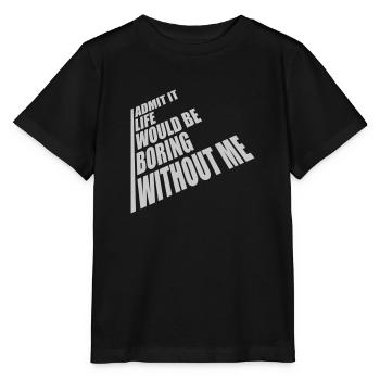 vie ennuyeuse sans moi - T-shirt bio MINI CREATOR Stanley/Stella Enfant - noir - Devant - Mikhail (115cm)