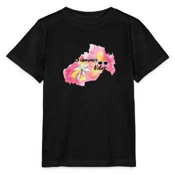 SummerVibes - Stanley/Stella Kinder T-Shirt MINI CREATOR  - Schwarz - Vorne - Mikhail (115cm)