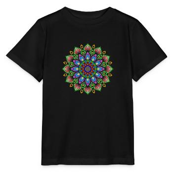 Manu Mandala 2 - Stanley/Stella MINI CREATOR Kids’ T-Shirt - black - Front - Mikhail (115cm)