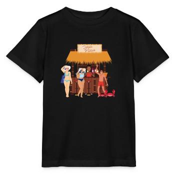 Chiringuito "Beach Please" - Stanley/Stella MINI CREATOR Kids’ T-Shirt - black - Front - Mikhail (115cm)
