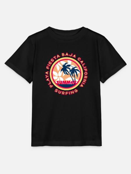 Sommer Kalifornien - Stanley/Stella Kinder T-Shirt MINI CREATOR  - Schwarz