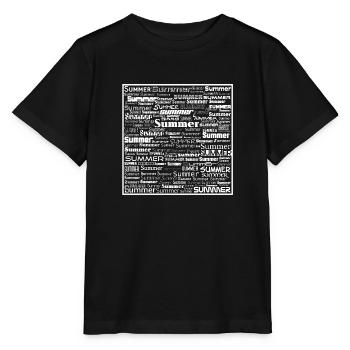 Summer White - Stanley/Stella Kinder T-Shirt MINI CREATOR  - Schwarz - Vorne - Mikhail (115cm)
