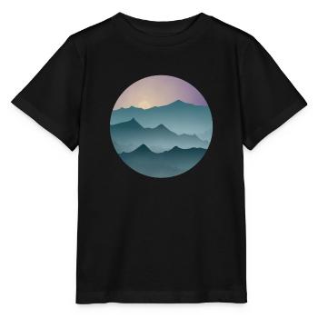 Bewaldete Berge - Stanley/Stella Kinder T-Shirt MINI CREATOR  - Schwarz - Vorne - Mikhail (115cm)
