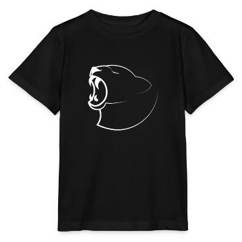 Lionne blanc - T-shirt bio MINI CREATOR Stanley/Stella Enfant - noir - Devant - Mikhail (115cm)