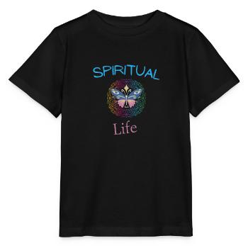 spiritual life - Stanley/Stella MINI CREATOR Kids’ T-Shirt - black - Front - Mikhail (115cm)