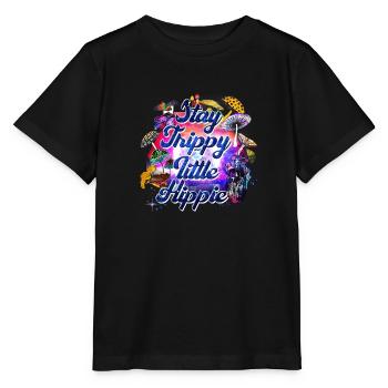 Stay Thippy little Hippie - Stanley/Stella MINI CREATOR Kids’ T-Shirt - black - Front - Mikhail (115cm)