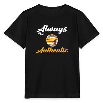 Soyez toujours authentique - T-shirt bio MINI CREATOR Stanley/Stella Enfant - noir - Devant - Mikhail (115cm)