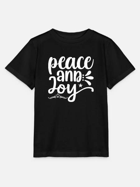 Peace and Joy - Stanley/Stella Kinder T-Shirt MINI CREATOR - Schwarz