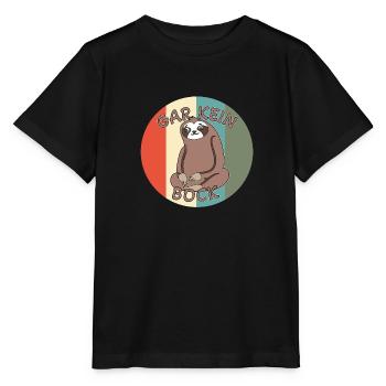 Gar Kein Bock Retro Fun - Stanley/Stella Kinder T-Shirt MINI CREATOR  - Schwarz - Vorne - Mikhail (115cm)