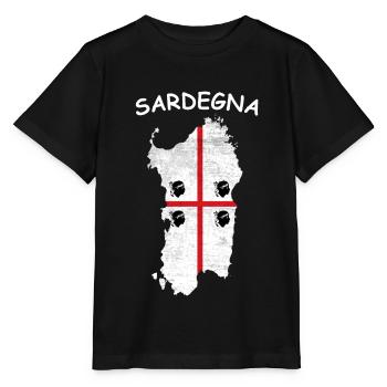 Drapeau de la Sardaigne Drapeau de la Sardaigne Drapeau de la Sardaigne - T-shirt bio MINI CREATOR Stanley/Stella Enfant - noir - Devant - Mikhail (115cm)