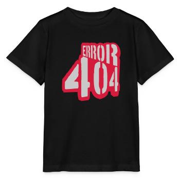 Error 404 Meldung Netzwerk - Stanley/Stella Kinder T-Shirt MINI CREATOR  - Schwarz - Vorne - Mikhail (115cm)