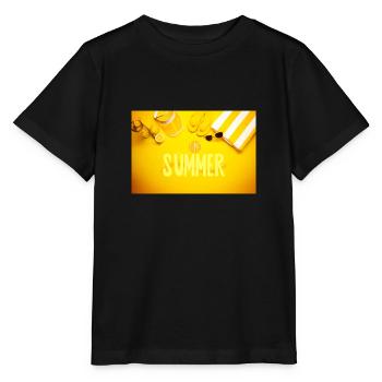 summer time - Stanley/Stella MINI CREATOR Kids’ T-Shirt - black - Front - Mikhail (115cm)