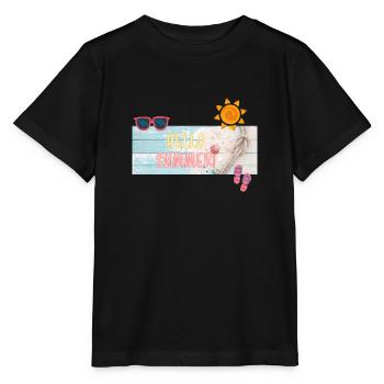Hallo Sommer, Hallo Sommer - Stanley/Stella Kinder T-Shirt MINI CREATOR  - Schwarz - Vorne - Mikhail (115cm)