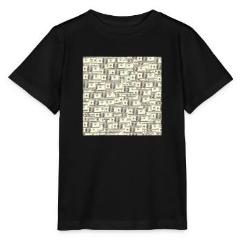 $100 bills - Stanley/Stella MINI CREATOR Kids’ T-Shirt - black - Front - Mikhail (115cm)