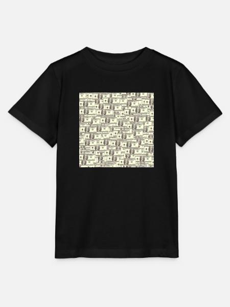 billets de 100 dollars - T-shirt bio MINI CREATOR Stanley/Stella Enfant - noir
