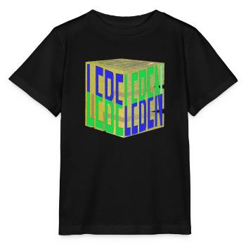 Lebe Dein Leben - Würfel - Stanley/Stella Kinder T-Shirt MINI CREATOR  - Schwarz - Vorne - Mikhail (115cm)