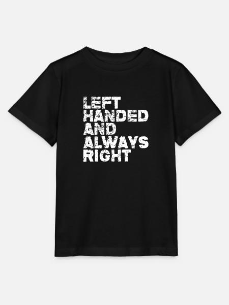 Linkshänder und immer Rechtshänder - Stanley/Stella Kinder T-Shirt MINI CREATOR - Schwarz
