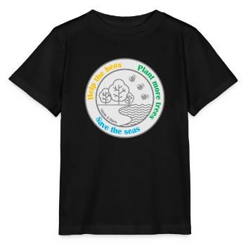 Rette die Welt - Stanley/Stella Kinder T-Shirt MINI CREATOR  - Schwarz - Vorne - Mikhail (115cm)