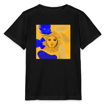 Sun - Stanley/Stella Kinder T-Shirt MINI CREATOR  - Schwarz - Vorne - Mikhail (115cm)